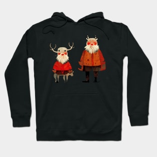 Santa & Reindeer Hoodie